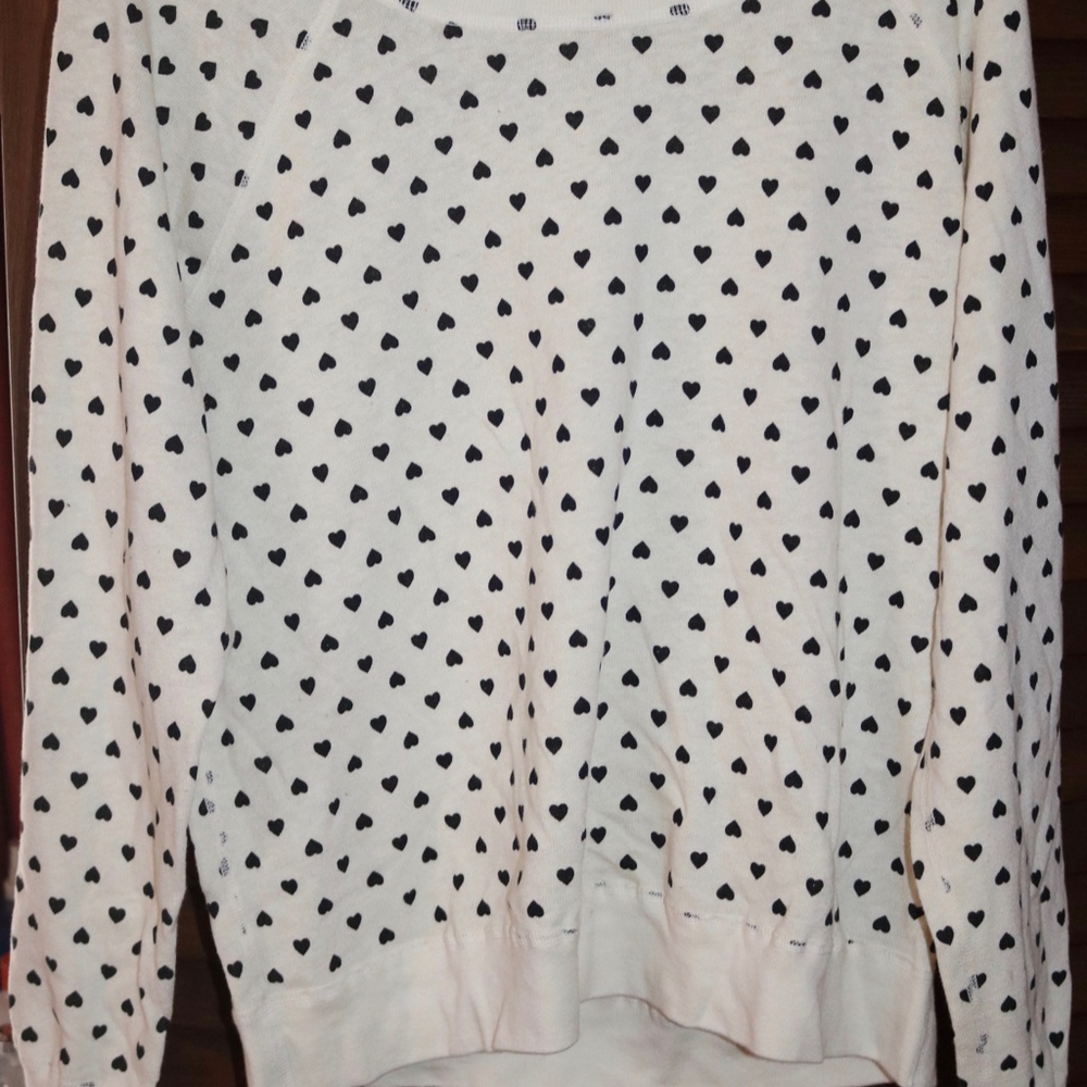 Polka Hearts Vintage Sweatshirt - Picture 2 of 4